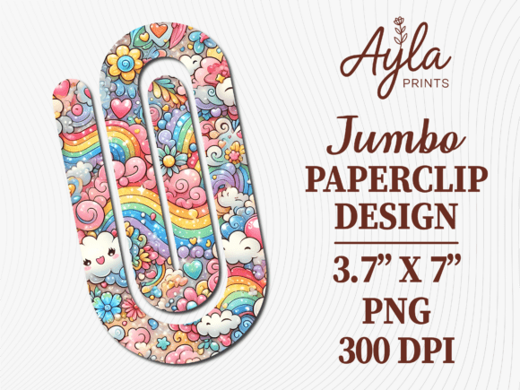 Cute Pastel Kawaii Jumbo Paperclip PNG: A Versatile Design for Creative Projects