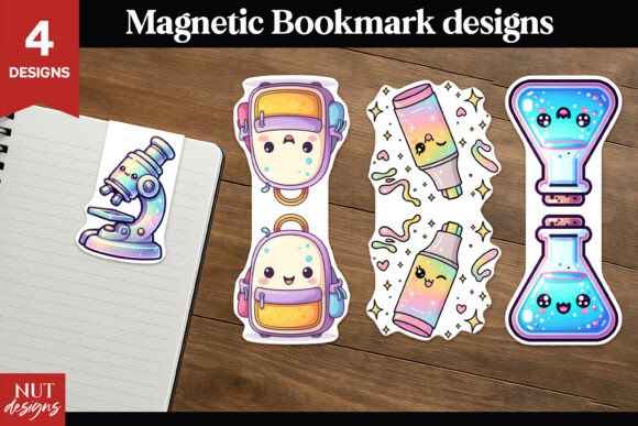Cute Science School Magnetic Bookmark