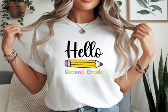 Hello Second Grade PNG for Creative Projects