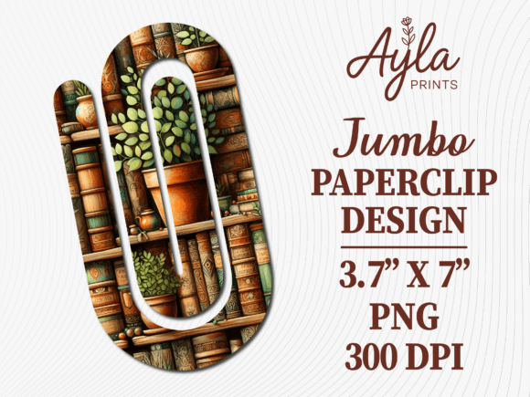 Library Bookshelf Jumbo Paperclip Design: A Modern Twist on a Classic Office Essential