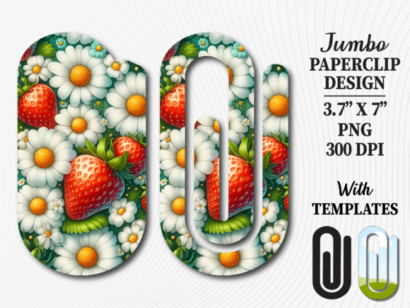 Strawberry Daisy Fruit Jumbo Paperclip: A Creative and Functional Design for Everyday Use