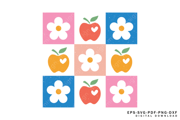 Teacher SVG with Boho Flowers Design