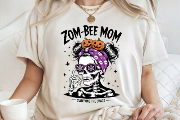 Zom-bee Mom Mother's Day Shirt PNG
